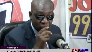 Kojo Oppong Nkrumah sheds tears on Joy FMs Super Morning Show in Memory of Komla Dumor [upl. by Sherry410]