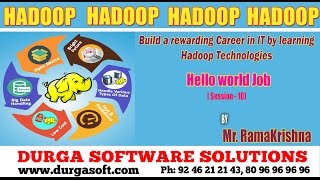 BigData  Hadoop  Hello world Job  Session10 [upl. by Shermie]