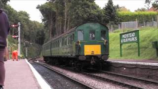 Thumper 1125 Hampshire Unit running on the Mid Hants Railway 30 August 2009 [upl. by Nomor837]