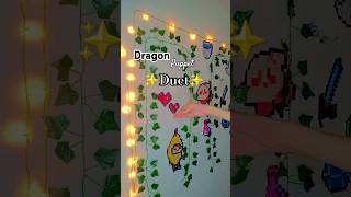 Paper Dragon Duet  trending dragon shortfeed fypシ゚viral fyp dragonpuppets [upl. by Arrakat]