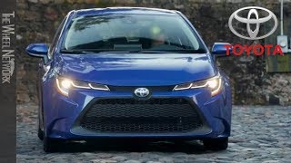 2020 Toyota Corolla LE Hybrid  Blue Crush Metallic  Driving Interior Exterior US [upl. by Eriha]