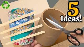 Transforming Cardboard Rolls amp Fabric 6 5 Genius Recycling Ideas 😱♻️ I Make Many and Sell Them All [upl. by Eedyak]