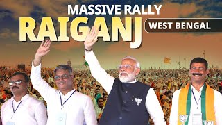 PM Modi Live  Public meeting in Raiganj West Bengal  Lok Sabha Election 2024 [upl. by Hawley325]