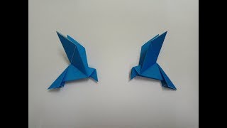 Origami Bird Easy  Folding Instructions Bird Easy [upl. by Hakym]