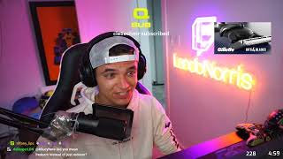 Lando Norris Twitch Stream June 10 2021 [upl. by Layne]