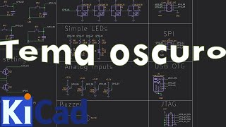 Kicad Tema oscuro Dark mode theme [upl. by Airekahs]