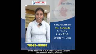 Congratulations Miss Sampada for receiving Canada Study Visa [upl. by Daegal109]