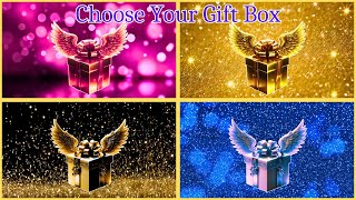 Choose Your Gift 🎁💝🤩 4 Gift Box Challenge  Pink Gold Black Blue [upl. by Aciruam672]