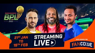 Bangladesh Premier League 2022  Streaming Live  Exclusively on FanCode [upl. by Jo-Ann]