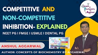 Competitive and NonCompetitive Inhibition Explained Hindi NEETPG FMGE USMLE DENTAL PG [upl. by Lashar556]