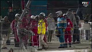 CATCHFENCE AFTERMATH FROM MYATT SNIDER AIRBORNE CRASH AT DAYTONA [upl. by Airamahs]