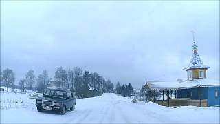 Wunderschöne Schneelandschaft HD  Winterwunderland in Russland Dorf in Russland video footage doku [upl. by Graubert92]