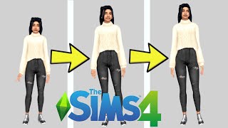 How To Change Height In The Sims 4  Make Your Sims Taller amp Shorter [upl. by Ansley]