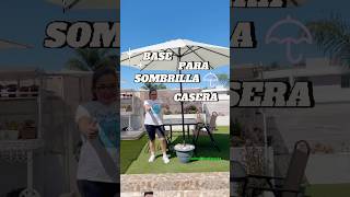 Base para sombrilla de jardín casera fatimajardinauta tips diy hazlotumismo jardin comohacer [upl. by Eniamor]