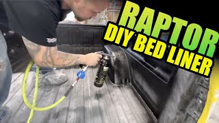 Chevy OBS Raptor Bed Liner DIY [upl. by Inavoy214]