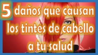 5 DAÑOS QUE CAUSAN LOS TINTES DE CABELLO A TU SALUD [upl. by Auka10]