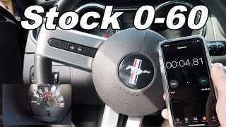 FASTEST Stock Automatic 2007 Mustang GT 0 60 TEST [upl. by Abe]