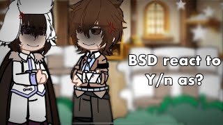 BSD react to Fyn as Mikasa Attack on Titan11 [upl. by Etnaed]