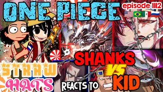 One Piece Pretime Skip Straw Hats react to Shanks gacha reaction 🇺🇲🇧🇷🇲🇽🇷🇺 [upl. by Ahsitahs820]