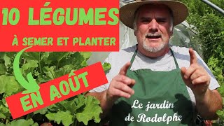 10 légumes à ne pas manquer en août  Semis et plantation dans votre potager [upl. by Aniwde]