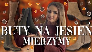 🍁BUTY NA JESIEŃ 👢🥾 MIERZYMY🍂 [upl. by Ynnam]