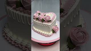 Full tutorial on making heart cake decoration [upl. by Chafee]