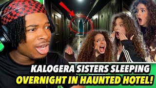 KALOGERA SISTERS STAYING OVERNIGHT AT THE MOST HAUNTED HOTEL IN CANADA [upl. by Leimaj208]