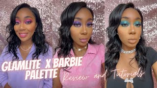 Glamlite x Barbie Dream Summer Palette  3 Makeup Looks REQUESTED  Tay Rosé [upl. by Massarelli]