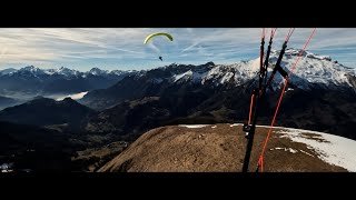 Vol rando en parapente au Sulens  Hiver 2024 [upl. by Yengac574]