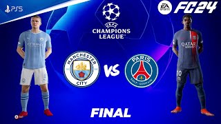 FC 24  Man City vs PSG  UEFA Champions League 2425 Final Match  PS5™ 4K60 [upl. by Brittney]