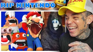 SMG4  Mario Reacts to Nintendo Memes 13 reaction [upl. by Hamner774]