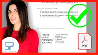 Cómo FIRMAR PDF con firma DIGITAL ✅ [upl. by Lori8]