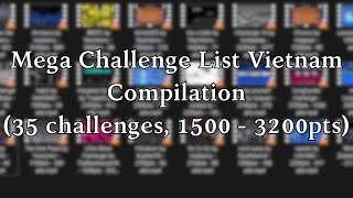 Mega Challenge List Vietnam Compilation 35 challenges [upl. by Namaj]