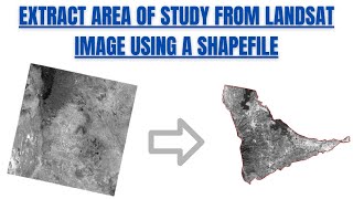 How to Clip Your Area of StudyInterest from a Landsat Satellite Image using Shapefile in ArcMap [upl. by Eniotna]