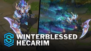 Winterblessed Hecarim Skin Spotlight  PreRelease  PBE Preview  League of Legends [upl. by Ainegue]