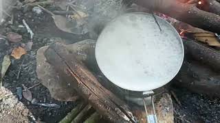 387 2022 Cooking outdoor bushcraft spaghetti nel bosco [upl. by Winterbottom]