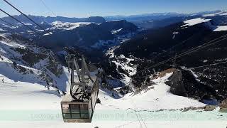 FurnesSeceda cable car Dolomites [upl. by Omora792]