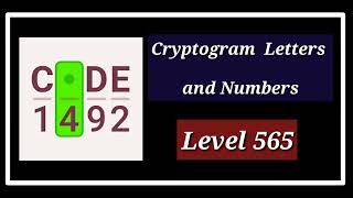 Cryptogram Level 565 Solution Walkthrough [upl. by Aizek]