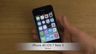 iPhone 4S iOS 7 Beta 3  Review [upl. by Irim]