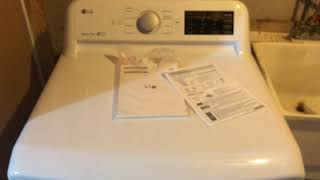 Unboxing LG White Electric Dryer 73 Cu Ft And Full Review [upl. by Kushner]