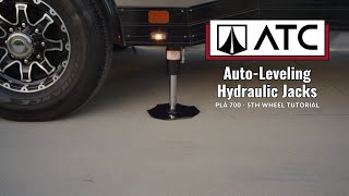 ATC Plā 700 Tutorial  AutoLeveling Hydraulic Jacks [upl. by Gulgee]