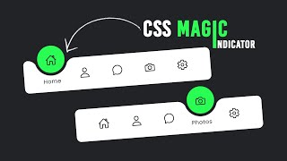 Magic Navigation Menu Indicator using Html CSS amp Javascript  Curve Outside Effects [upl. by Odoric625]