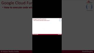Google Serverless Cloud Functions googlecloud GoogleCloudFunctions cloudcomputing gcp [upl. by Gareth825]