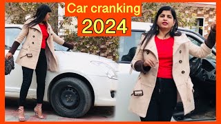 Car cranking 2024  car cranks but won’t start  new high heels using while starting the car 🚗 [upl. by Valentijn]