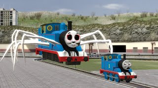 Building a Thomas Train Chased By Cursed Thomas and FriendsThomas The Train Attack in Garrys Mod [upl. by Ynelram]