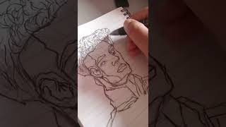 Drawing neymar but with pen and pencil like and subscribe neymarjr ashim444 [upl. by Elleiand]