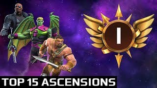 The 15 BEST Champions to Ascend In MCOC [upl. by Lleral]