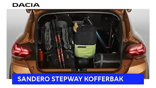 Nieuwe Dacia Sandero Stepway 2021  Kofferbak amp Afmetingen  Video in het Nederlands​​ [upl. by Amliw226]