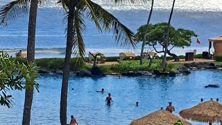 Grand Hyatt quotBest Poolquot on Kauai Island sits on Shipwreck Beach southshore Poipu Hawaii [upl. by Valerian]