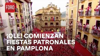 Arrancan las fiestas patronales en Pamplona España Las Noticias [upl. by Peggi762]